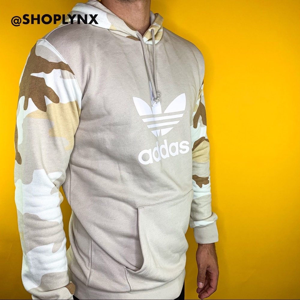 Adidas Originals Camo Beige Hoody - Picture 2 of 8